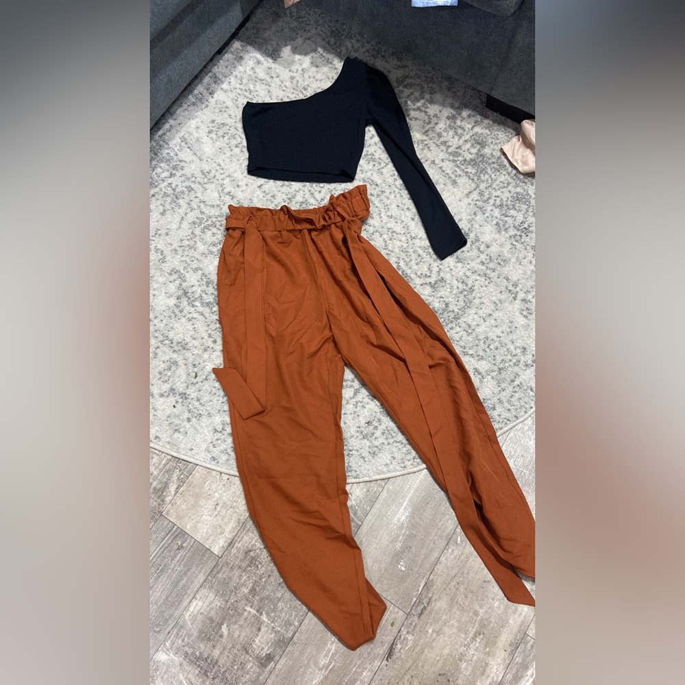 Two piece jump suit